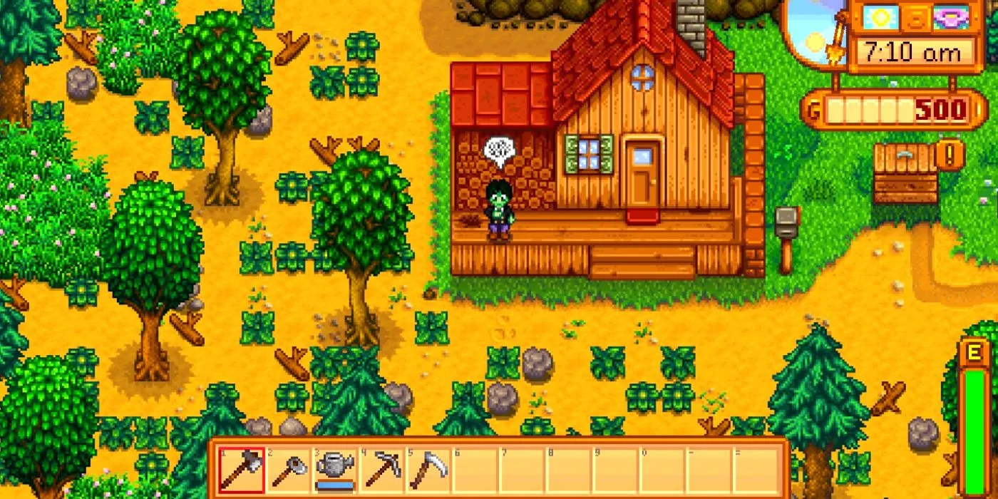 Stardew Valley Early Farm Layout