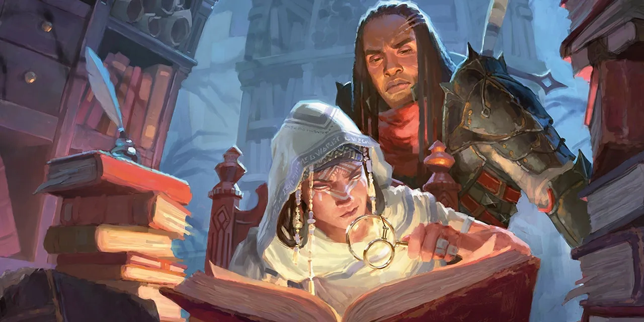 Arte de portada oficial de Dungeons-Dragons-Candlekeep-Mysteries