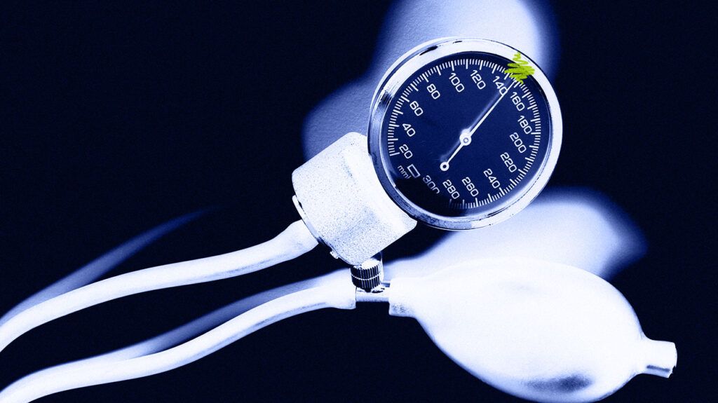 A device to measure blood pressure