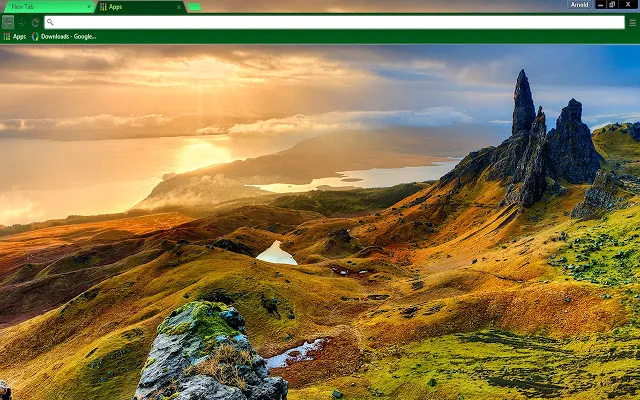 Isle of Skye Scotland Chrome Theme