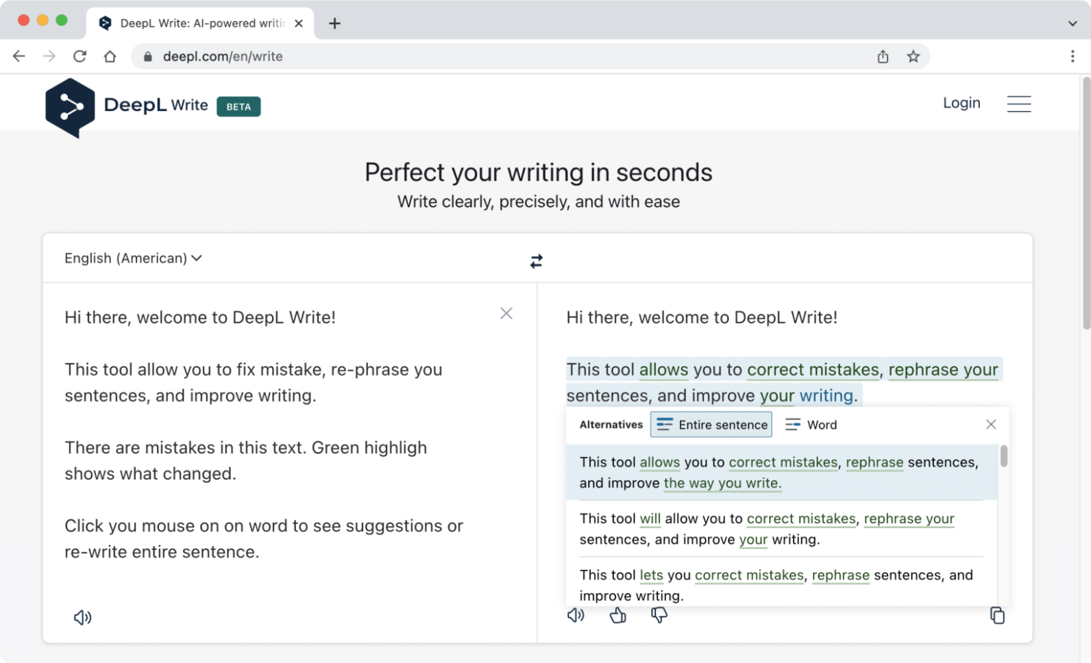 DeepL Write, la herramienta de escritura de IA de la empresa