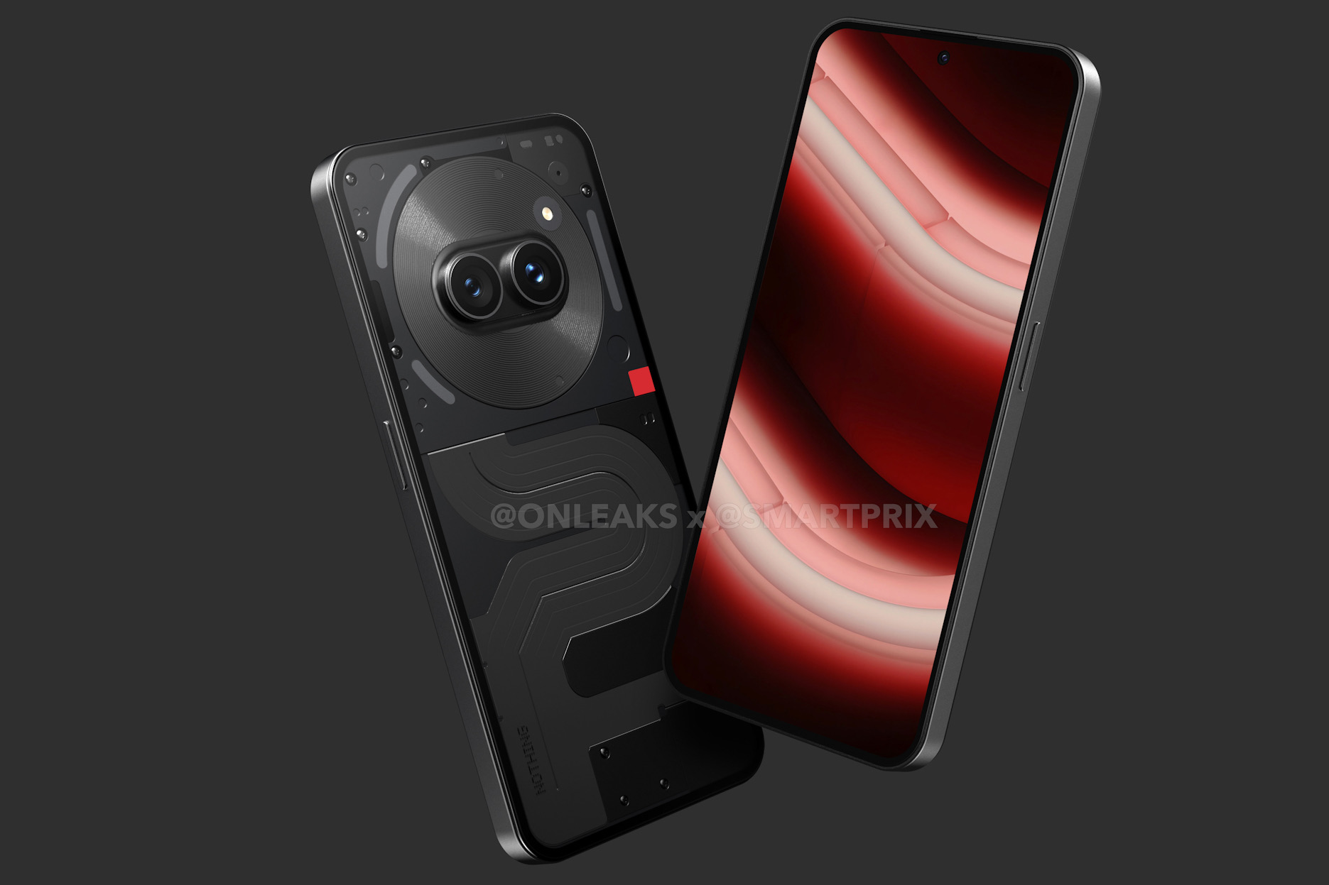 Angular view of Nothing Phone 2a leaked renders