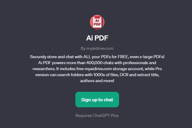 AI PDF Custom GPT
