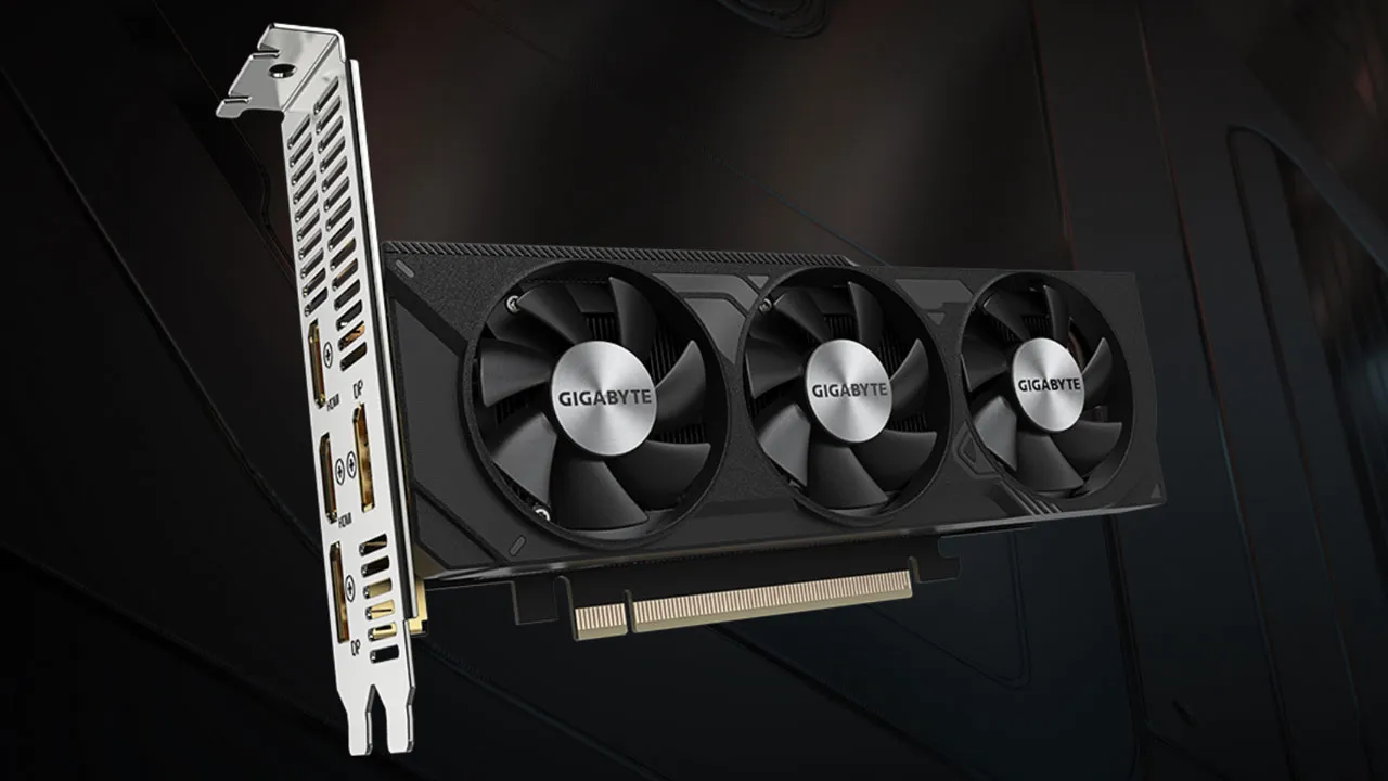 The Gigabyte RTX 4060 low profile graphics card