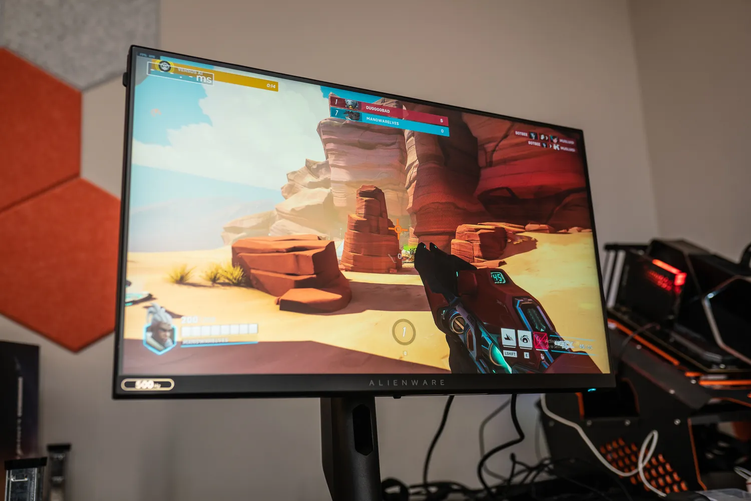 Overwatch 2 in esecuzione sul monitor da gaming Alienware 500Hz