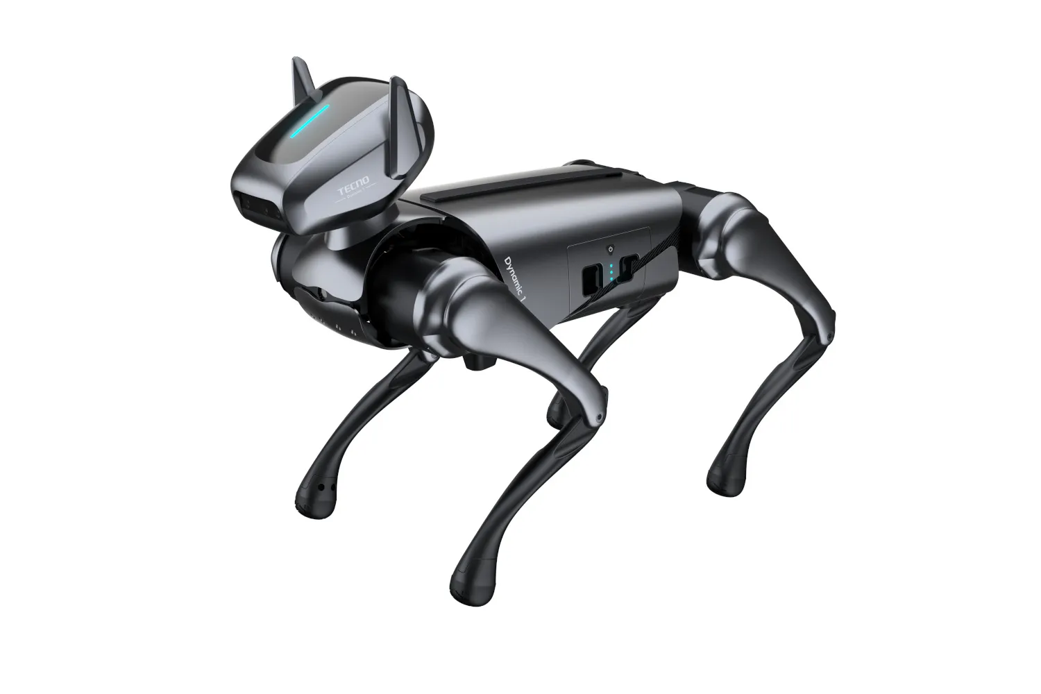 Tecno’s Dynamic 1 robot dog from another angle.