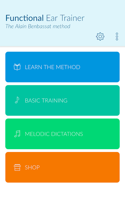 Functional Ear Trainer app.