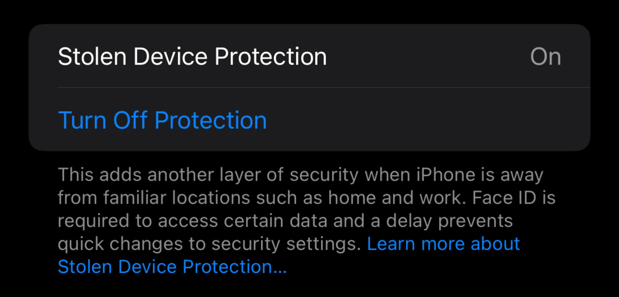 Защита от украденных устройств Apple iPhone