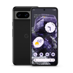 Google Pixel 8 su sfondo bianco