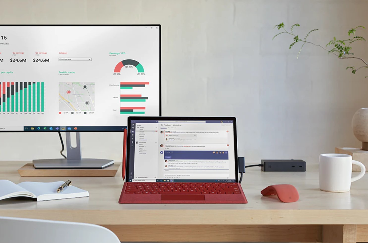微软Surface Pro 7+ 2合1笔记本电脑