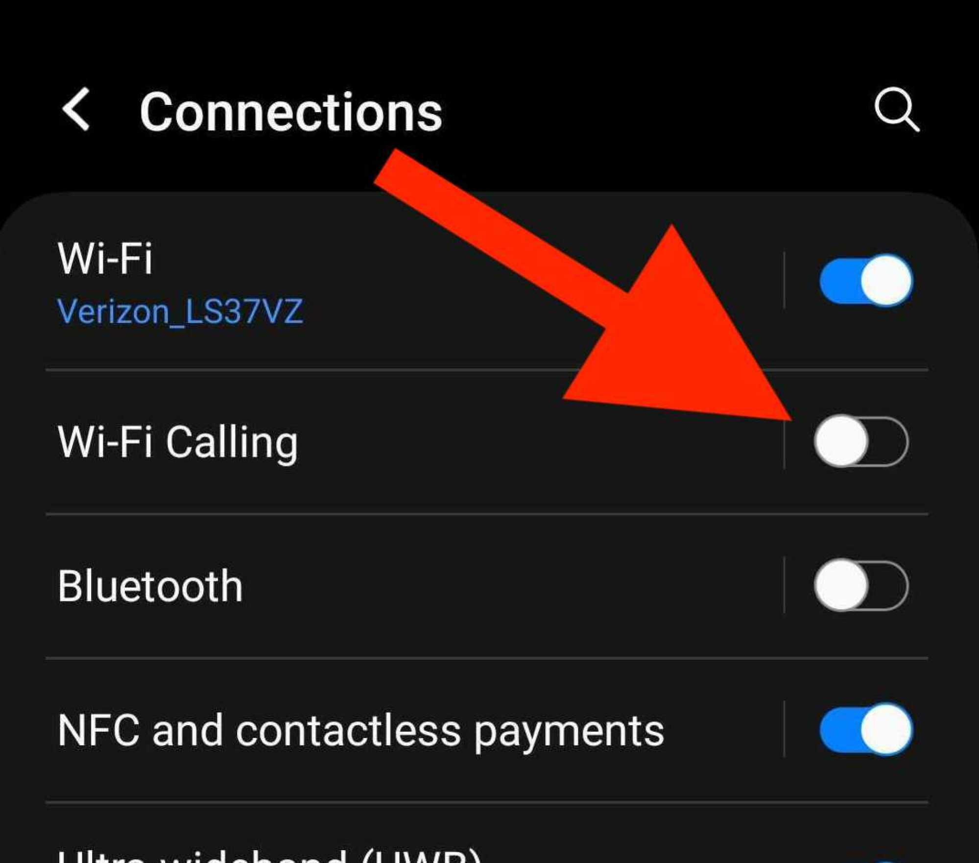 Samsung Chiamata Wi-Fi