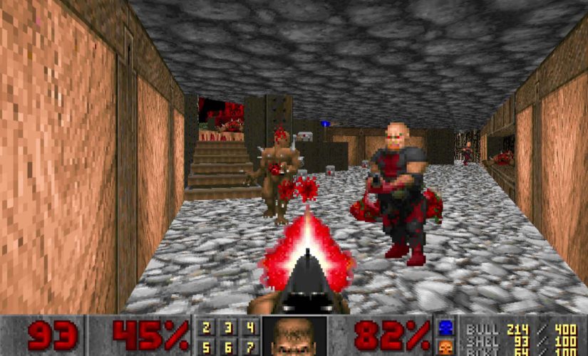 Uma imagem do Doom de 1993.
