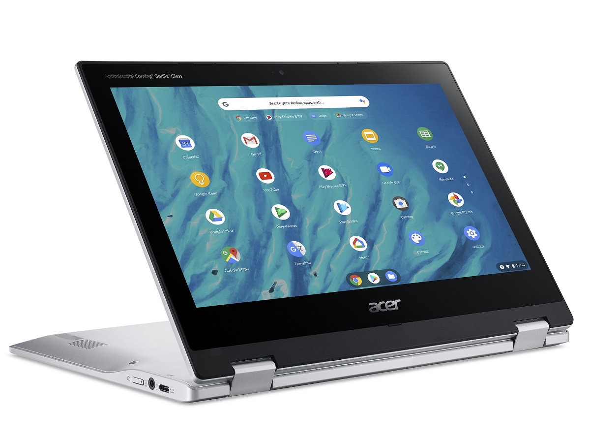 L'Acer Chromebook Spin 311, mostrato in due forme.