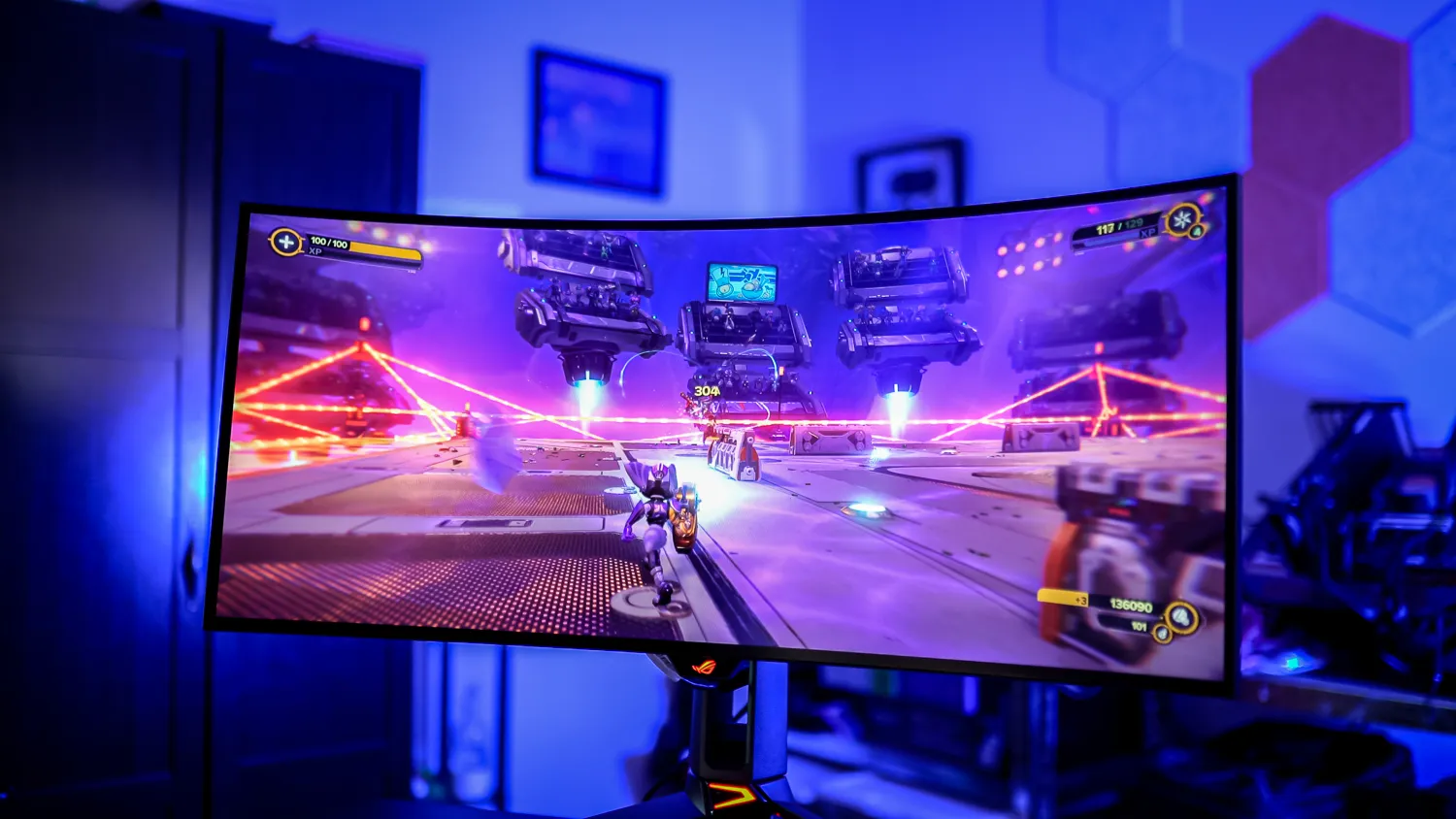Ratchet and Clank Rift Apart sul Asus ROG Swift PG34WCDM