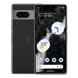 Google Pixel 7 su sfondo bianco