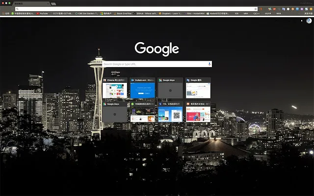 西雅图之夜 Chrome 主题