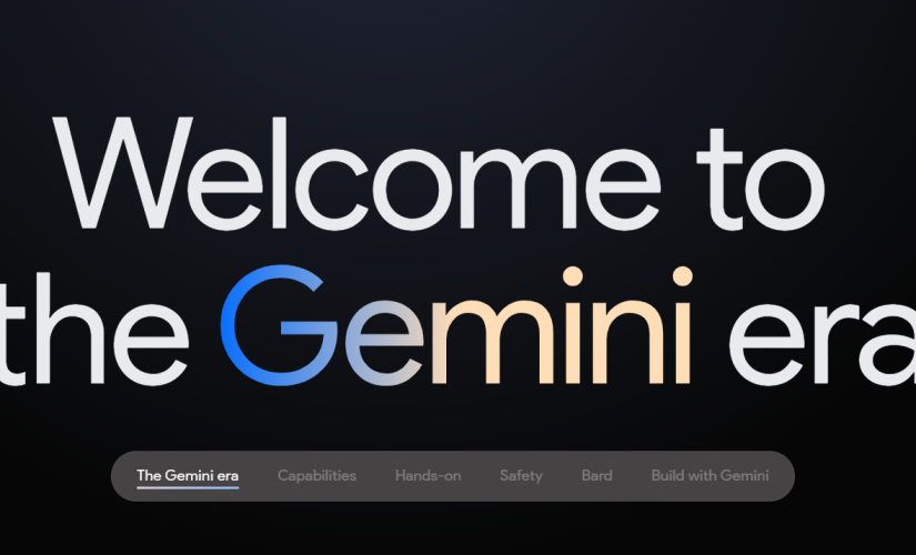 Un'immagine che dice 'benvenuti nell'era del Gemini'