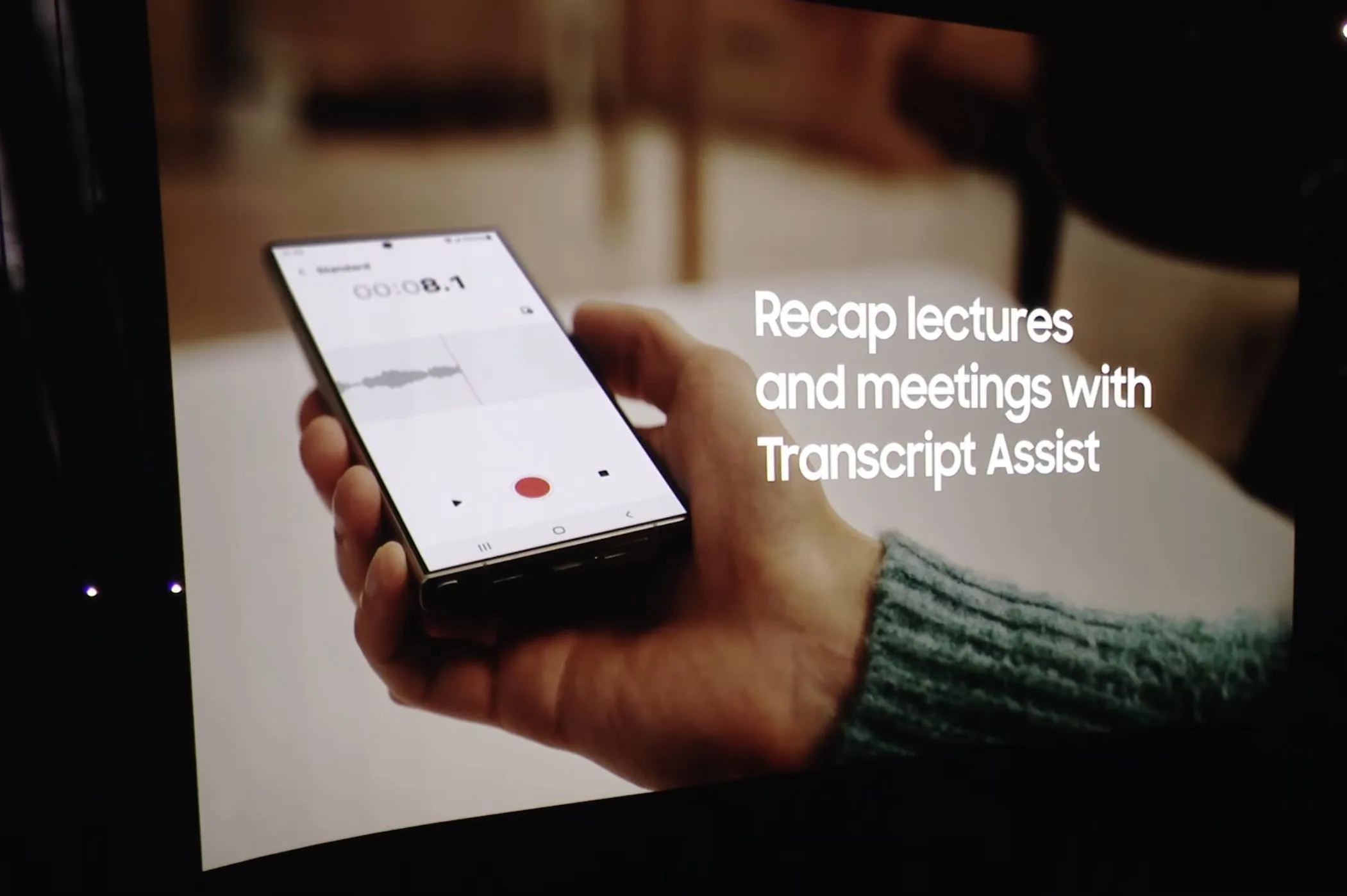 Resumo da palestra no Recorder no Samsung Galaxy S24