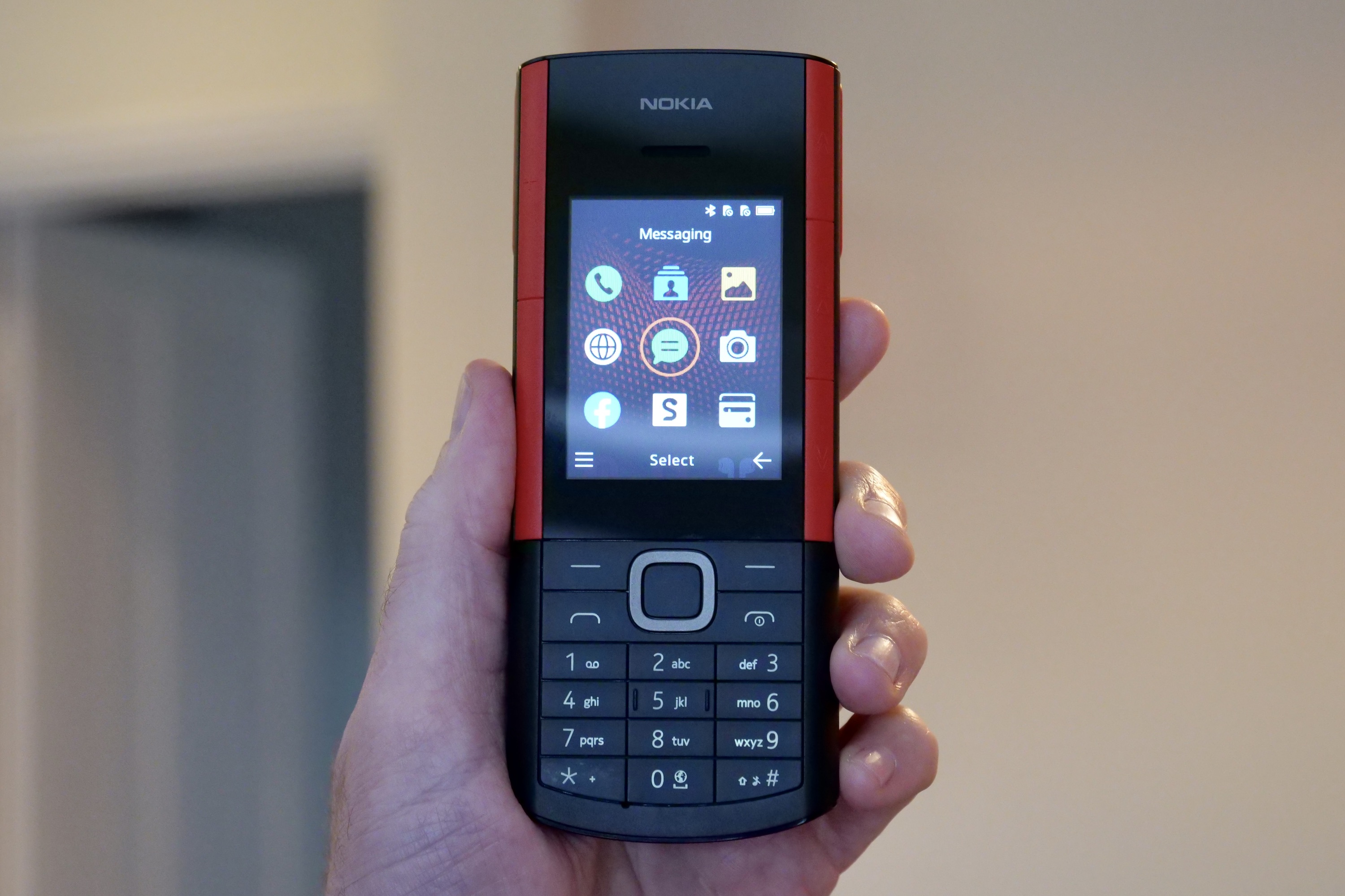 The front of the Nokia 5710 XpressAudio.