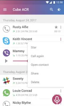 Cube Call Recorder для Android