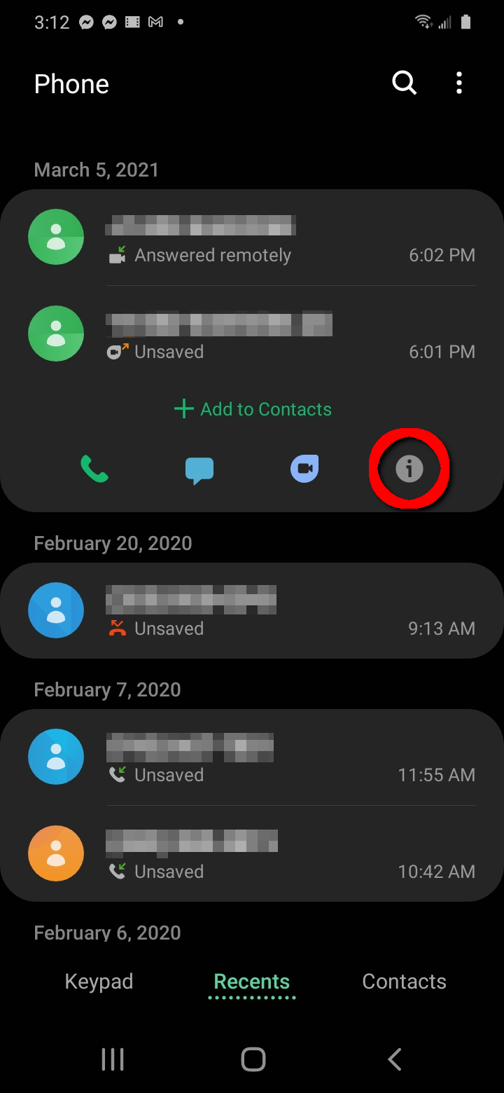 Bloquear un número en un teléfono Samsung