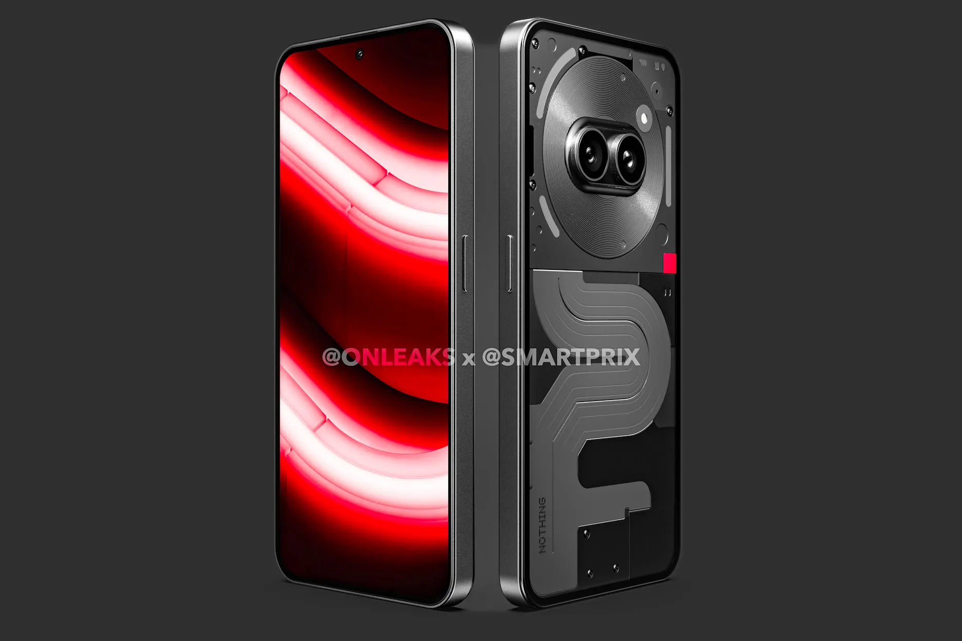 Side view of Nothing Phone 2a leaked renders