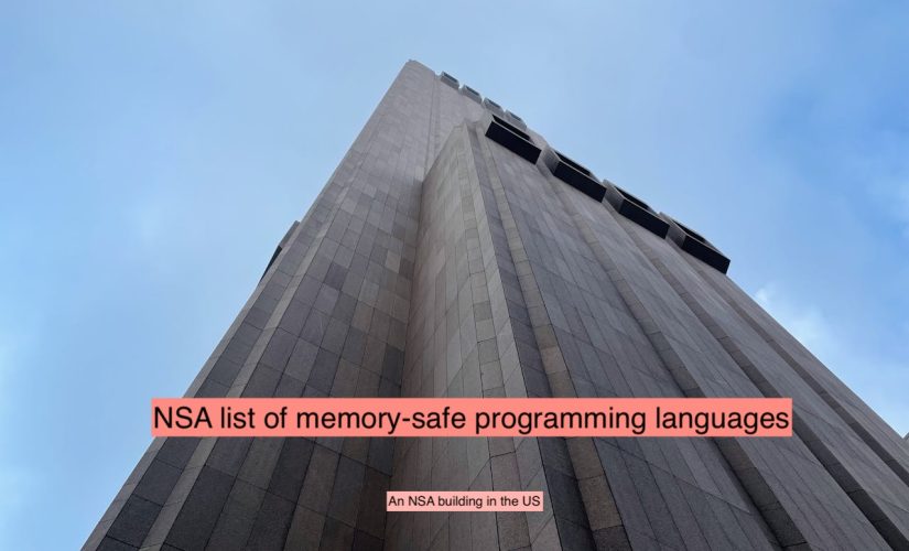 NSA list of memory-safe programming