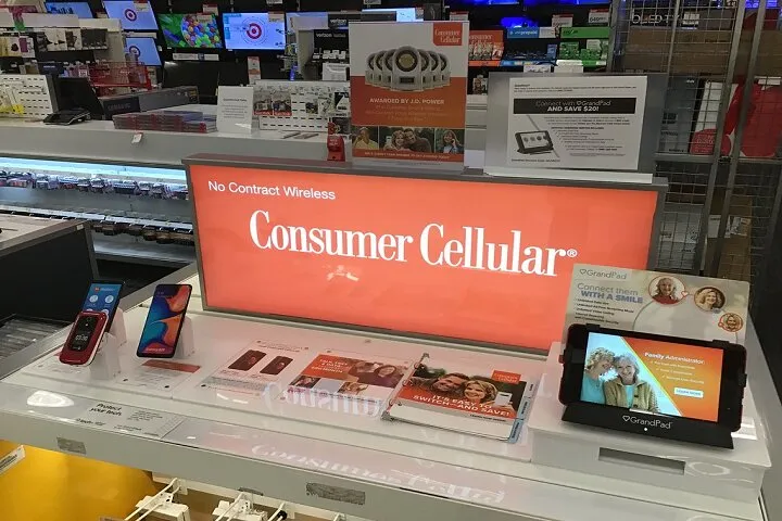 Pantalla de Consumer Cellular