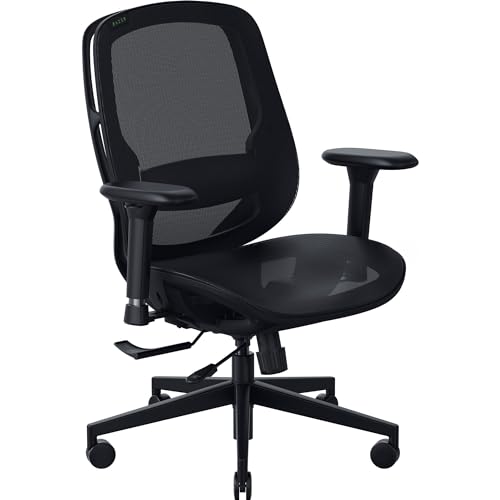 Razer Fujin Mesh Ergonomic Gaming Chair: Ultra-Durable & Breathable - 130 Degree Recline - Adjustable Lumbar Support - 3D Padded Armrests - Premium Frame - Sturdy Build