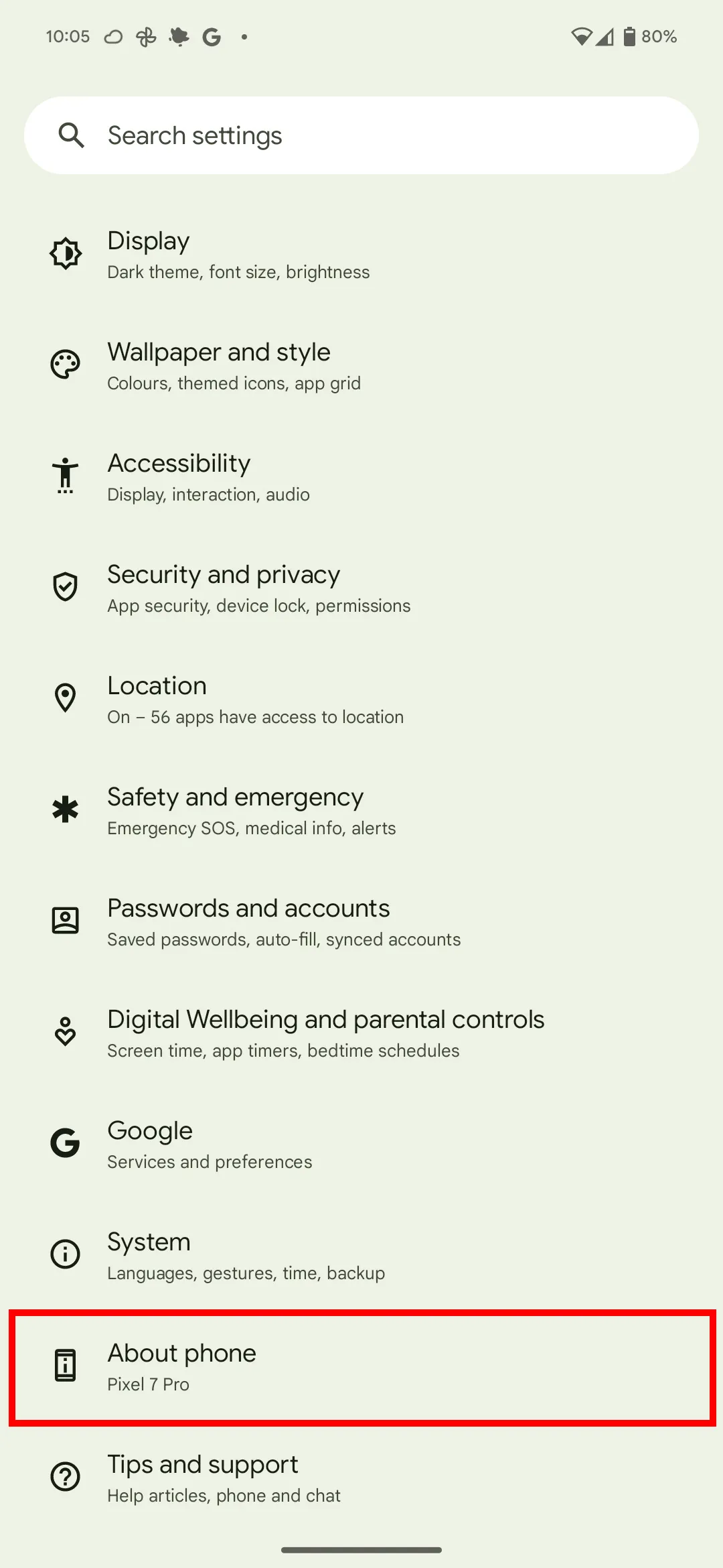 Поиск IMEI-номера на устройстве Android.