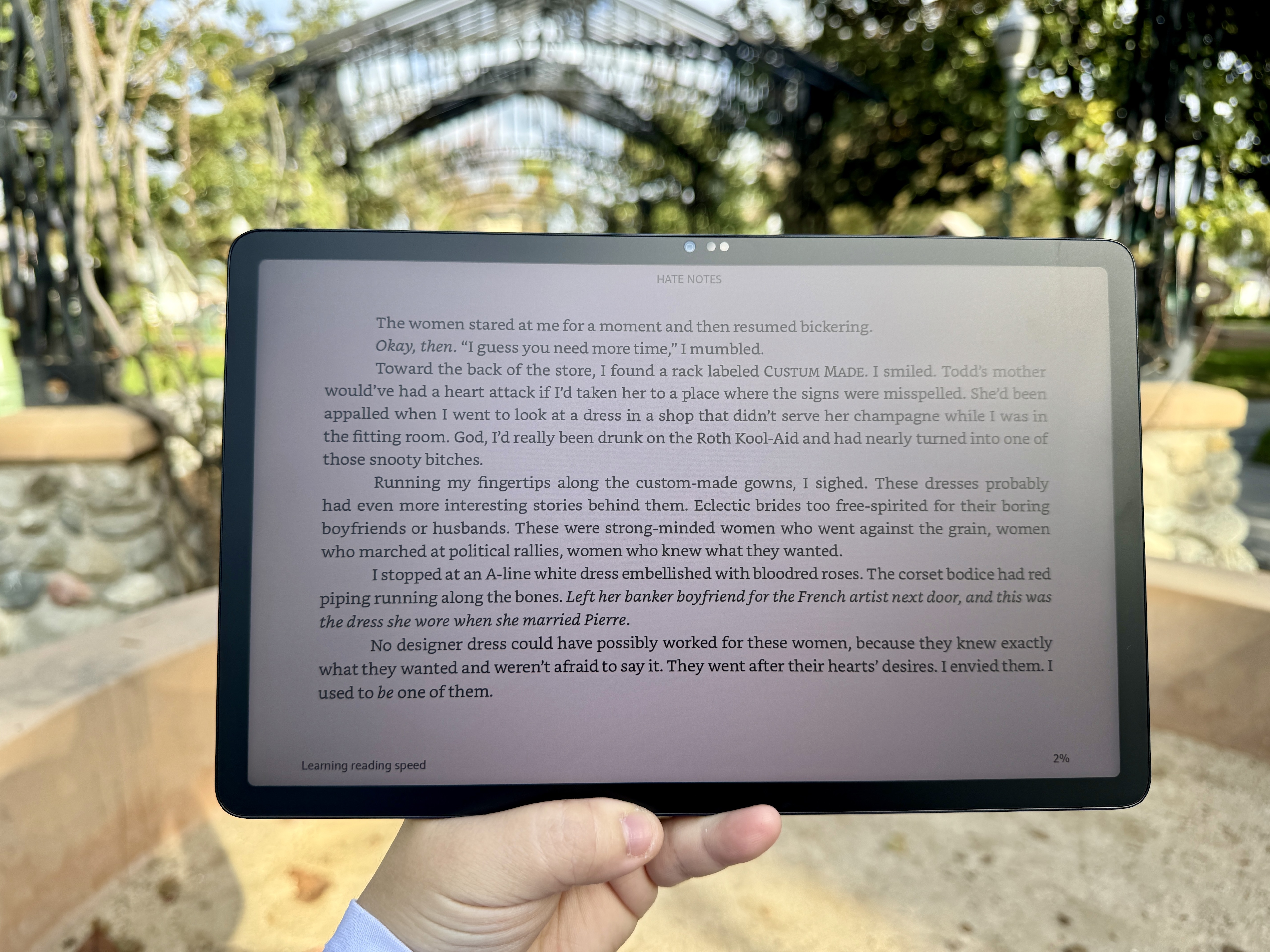 TCL NxtPaper 11 reading mode e-book