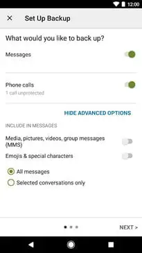 come salvare messaggi di testo sms2