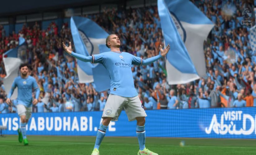 Image of Manchester City’s Erling Haaland from FIFA 23