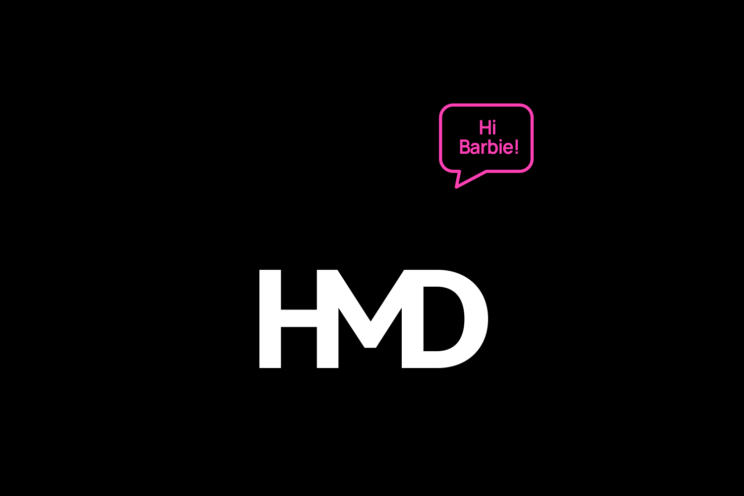A promotional image for HMD Global and Mattel’s brand partnership.