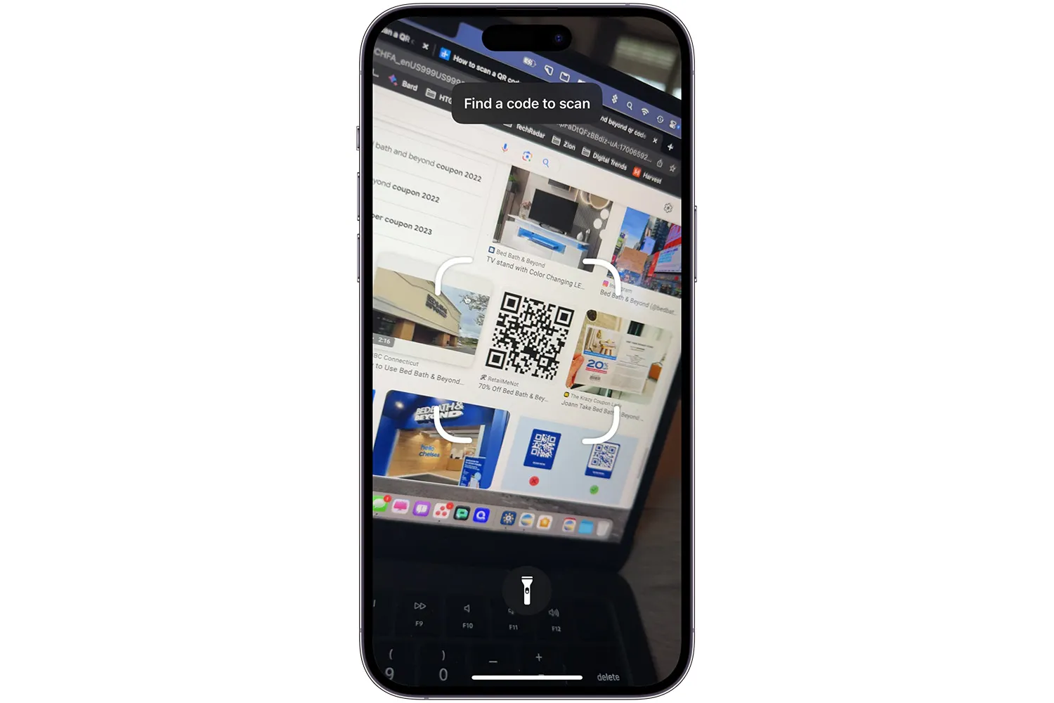 Приложение Камеры iPhone сканирование QR-кода