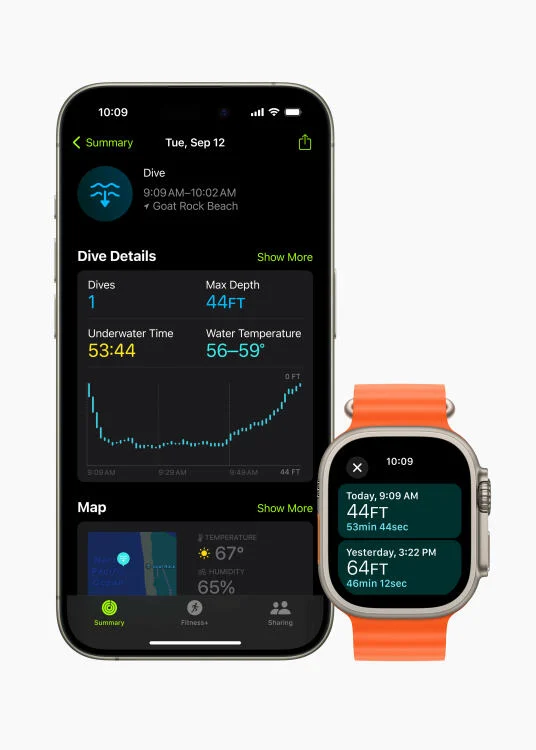Apple Watch Ultra 2 深度感知信息