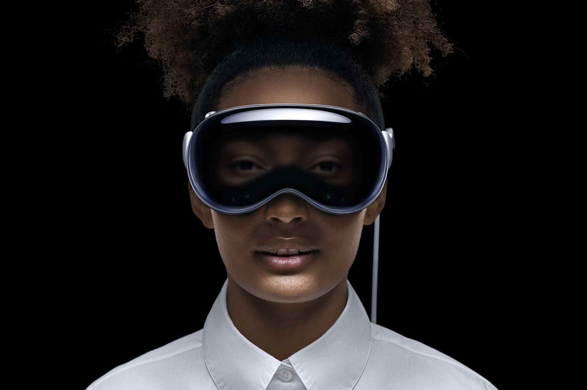 Visor de realidad virtual Vision Pro de Apple.