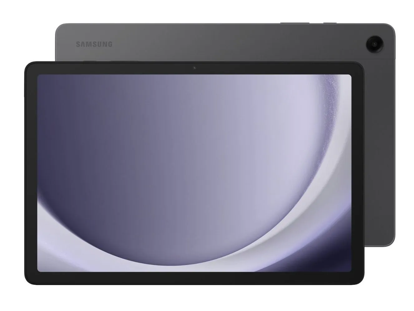 Il davanti e il retro del Samsung Galaxy Tab A9+