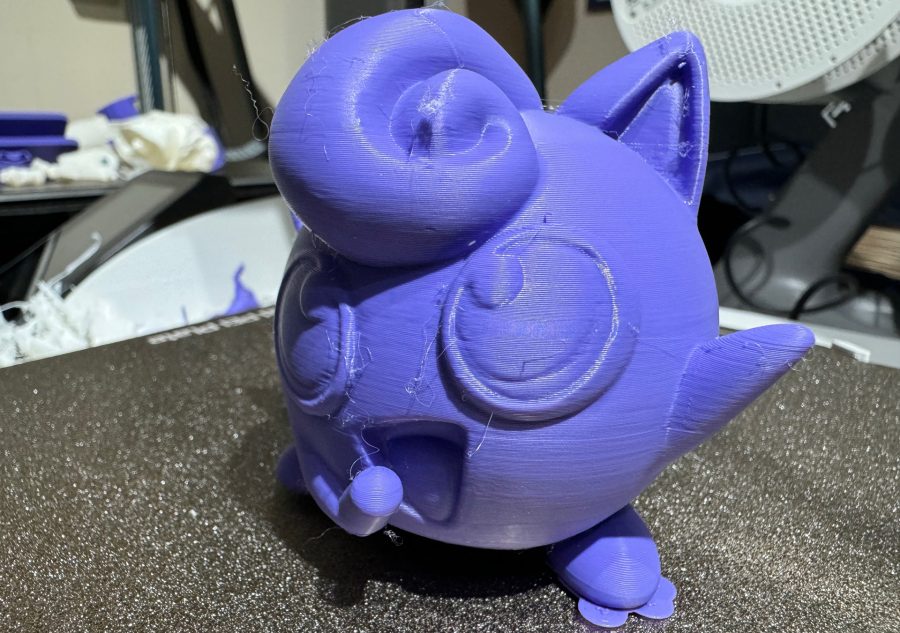 Modelo impresso em 3D do Pokemon Jigglypuff