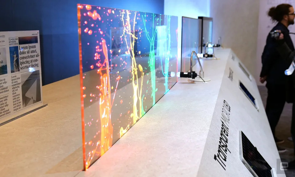 Schermo trasparente MicroLED di Samsung