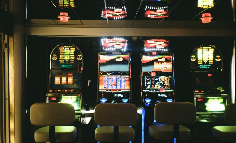 Slots and games machines inside casino