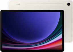 un tablet Samsung beige su sfondo bianco